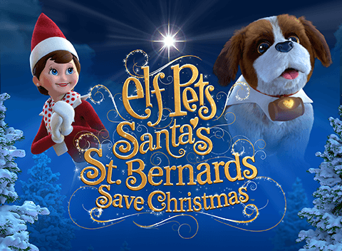 Elf Pets St. Bernards Save Christmas