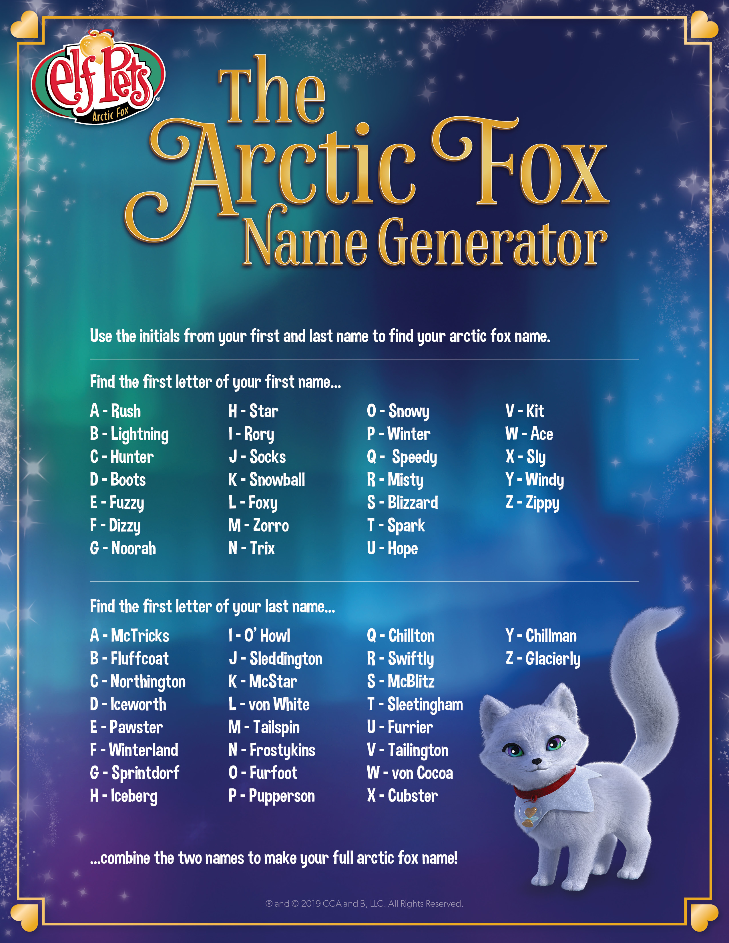 Fox Name Creator Page