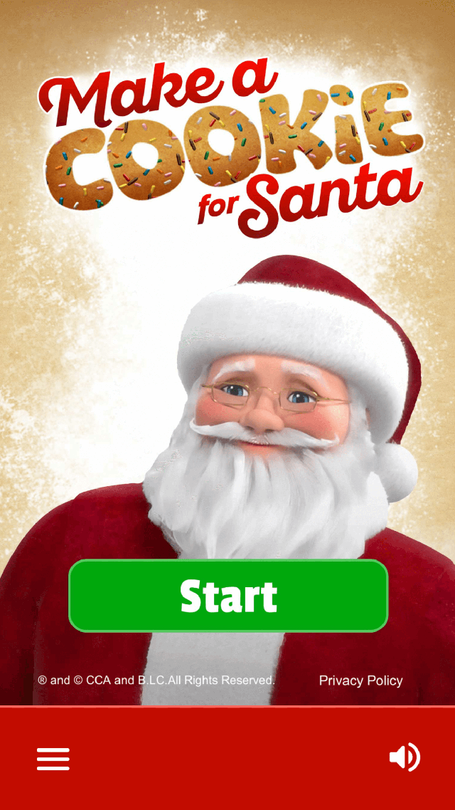 Make a Cookie Start Screen