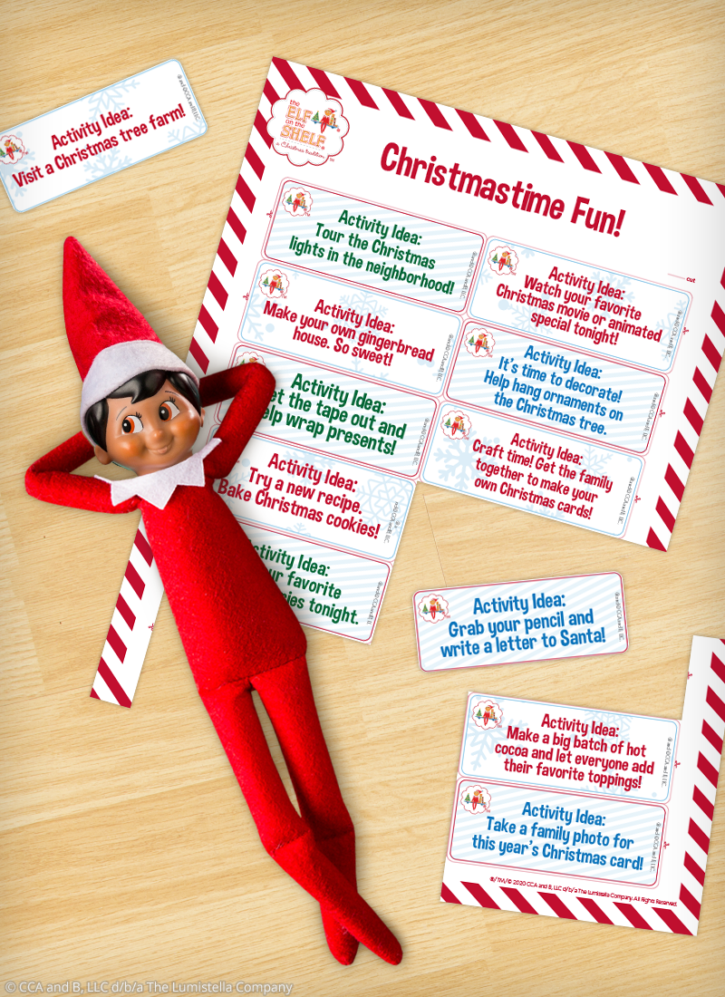 Download Printable Christmas Activity Cards | The Elf on the Shelf