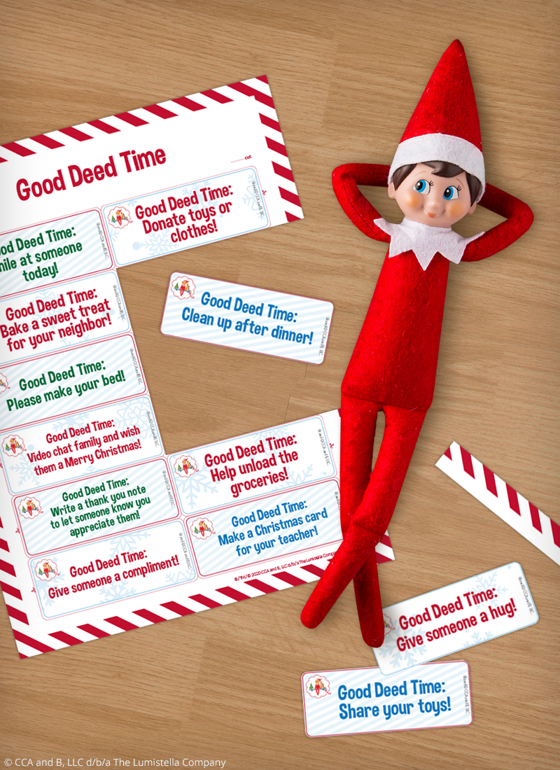 Download Free Random Acts Of Kindness Cards The Elf On The Shelf