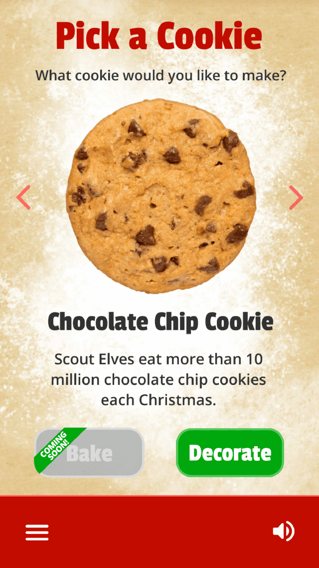 Pick a Cookie Screen
