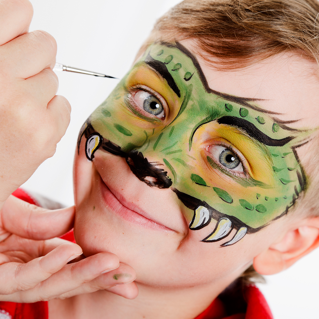 pumpkin cheek face paint