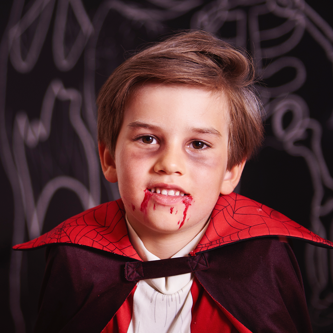 Vampire face paint: Halloween face painting ideas for kids