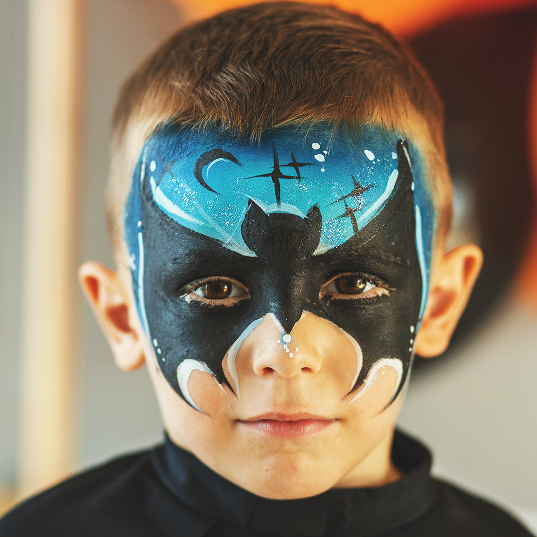 Spooky Bat Face Paint