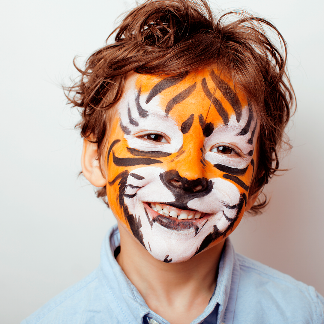 20 Amazing Face Painting Ideas For Kids Elf On The Shelf UK   Facepaint Blog Images.psd 0009 Tiger 