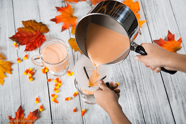 Candy Corn Hot Cocoa Halloween Recipe