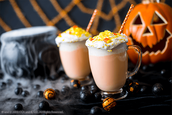 Candy Corn Hot Cocoa Halloween Recipe