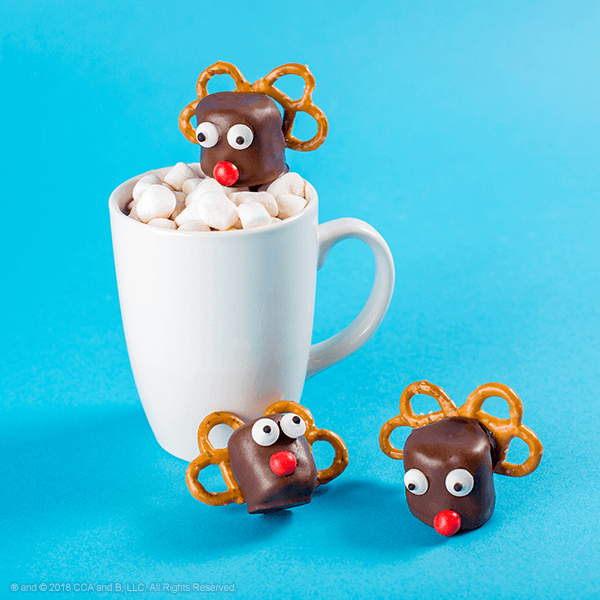 Rudolph Marshmallow Hot Chocolate Toppers