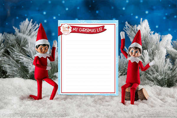 Use This Free Stationery to Write Your List to Santa | The Elf on the Shelf