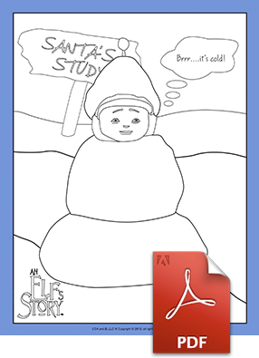 Zart Snowman Coloring Page