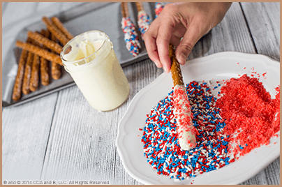 Fourth of July Pretzel Recipe from The Elf on the Shelf