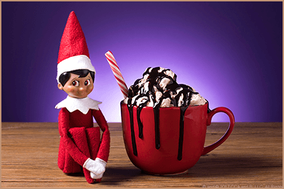 Homemade Hot Cocoa Ice Cream - The Elf on the Shelf