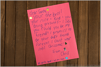 Cheers For Santa in Kids’ Letters to Santa