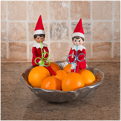 Freshest OJ Around - Funny Elf on the Shelf Ideas