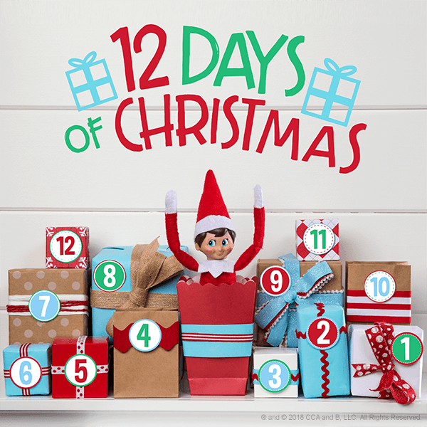 Countdown to Christmas display/ advent Elf prop Elf on shelf 