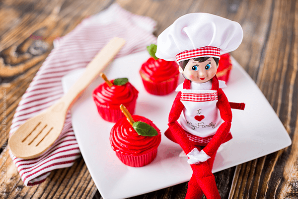 Apple Cupcakes - The Elf on the Shelf