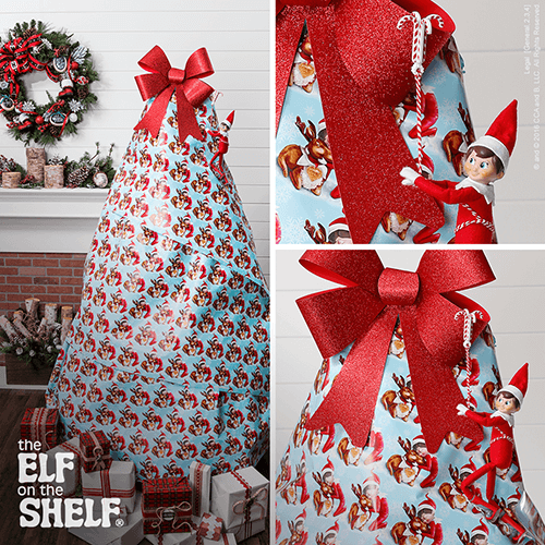 Scout Elf Wrapping Paper Drive: use up wrapping paper scraps with
