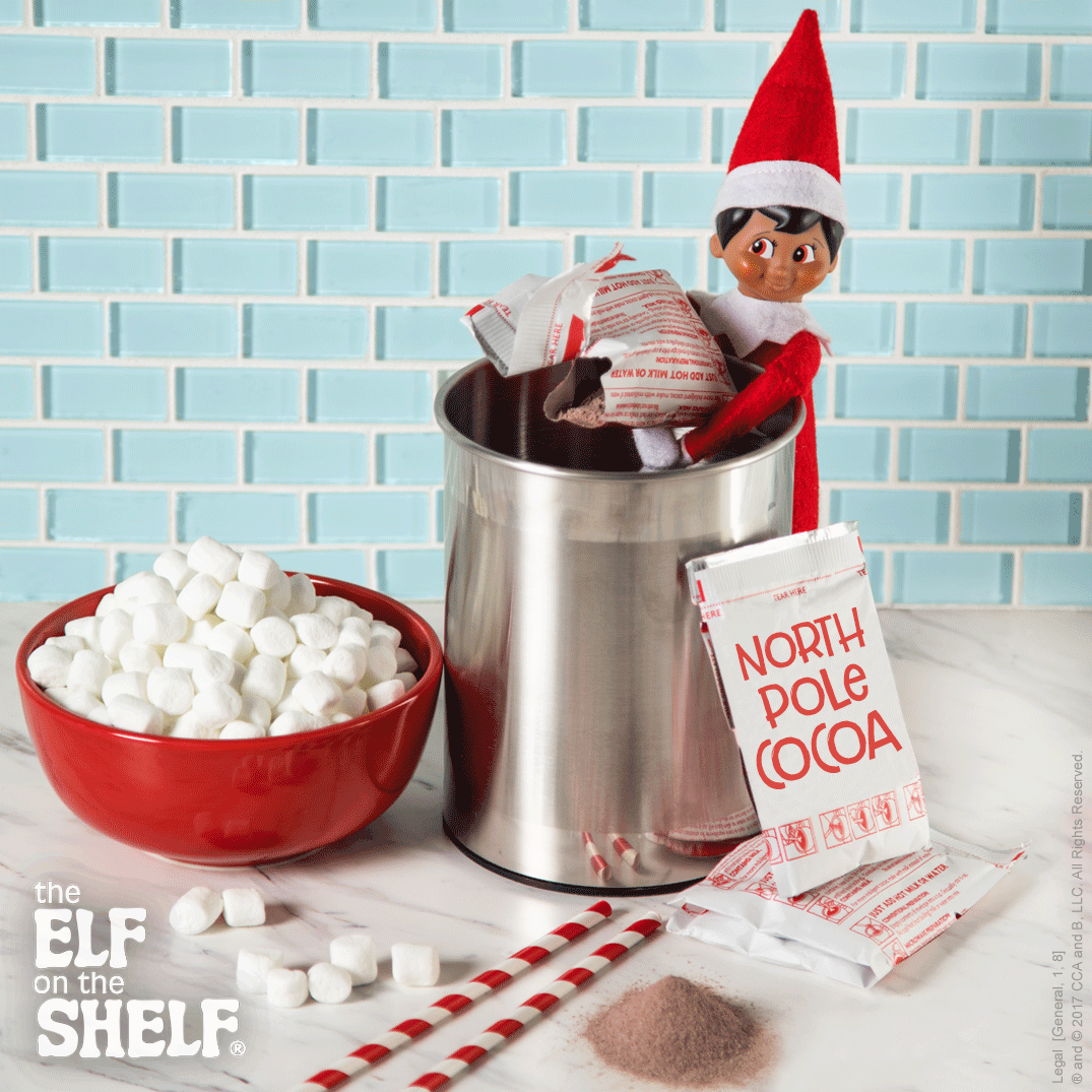 Craving Hot Cocoa The Elf on the Shelf.