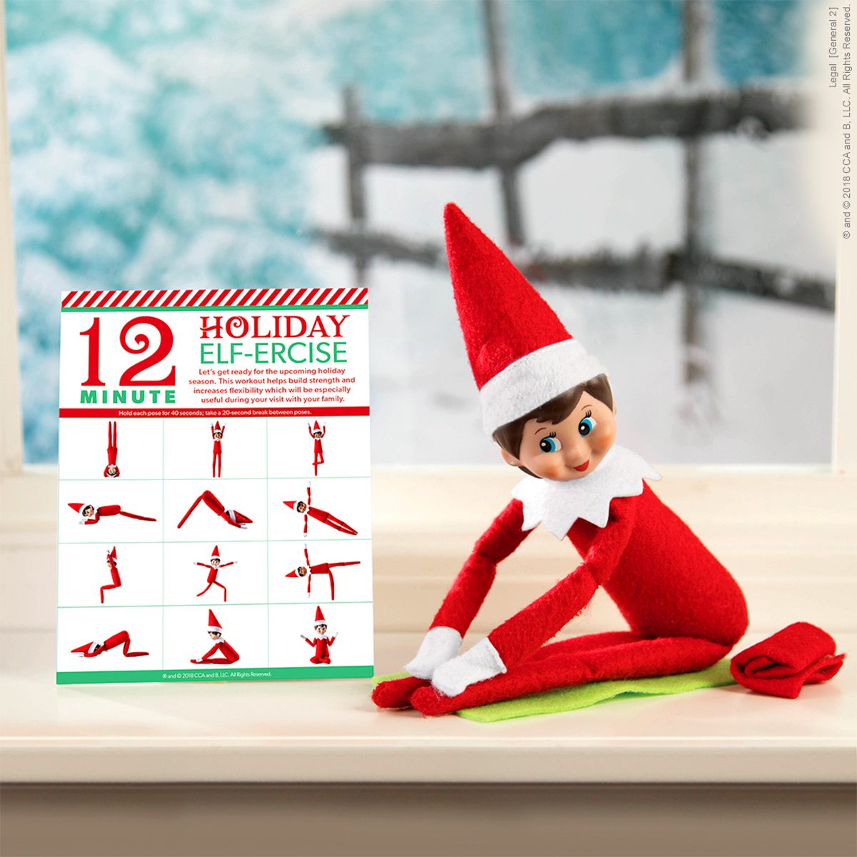 Teacher's Pet » Elf on the Shelf Yoga Poses Mat