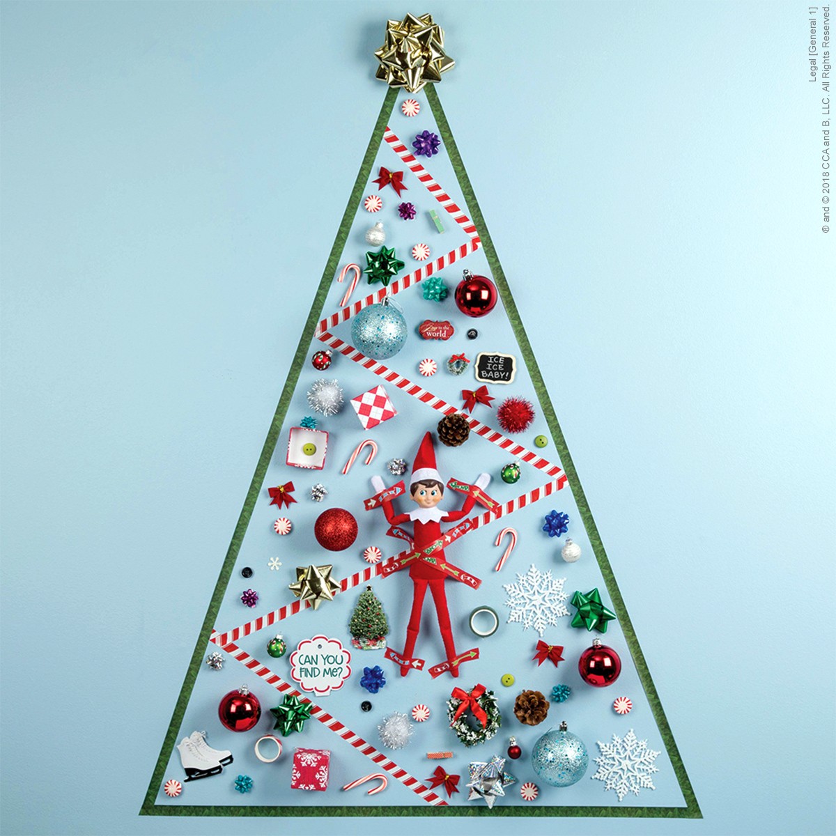 Christmas Tree Collage | The Elf on the Shelf