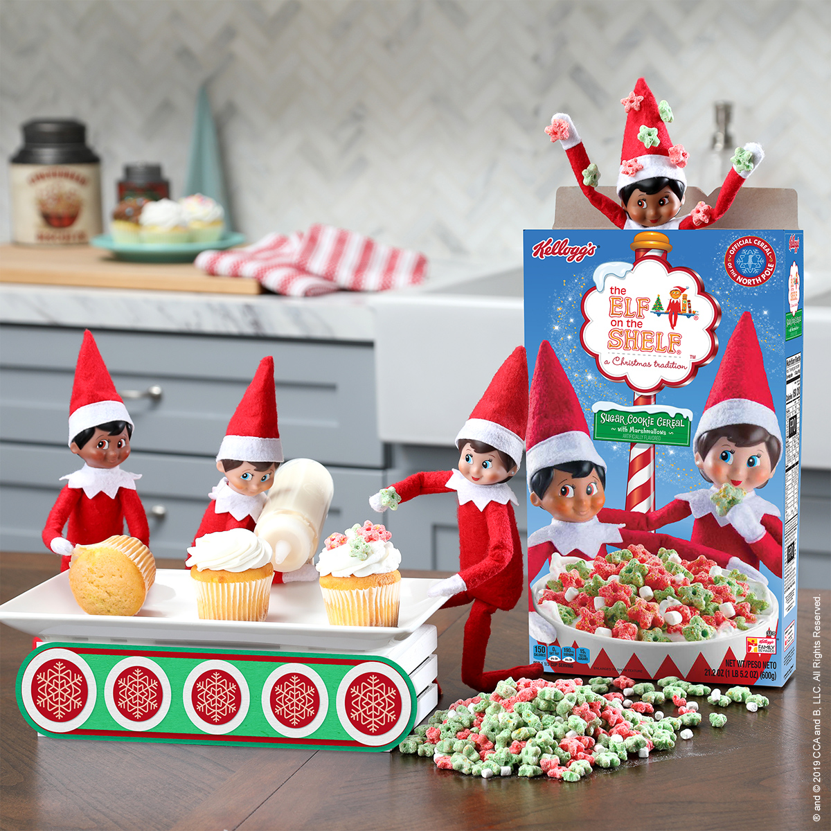 Christmas Cereal Cupcakes | The Elf on the Shelf