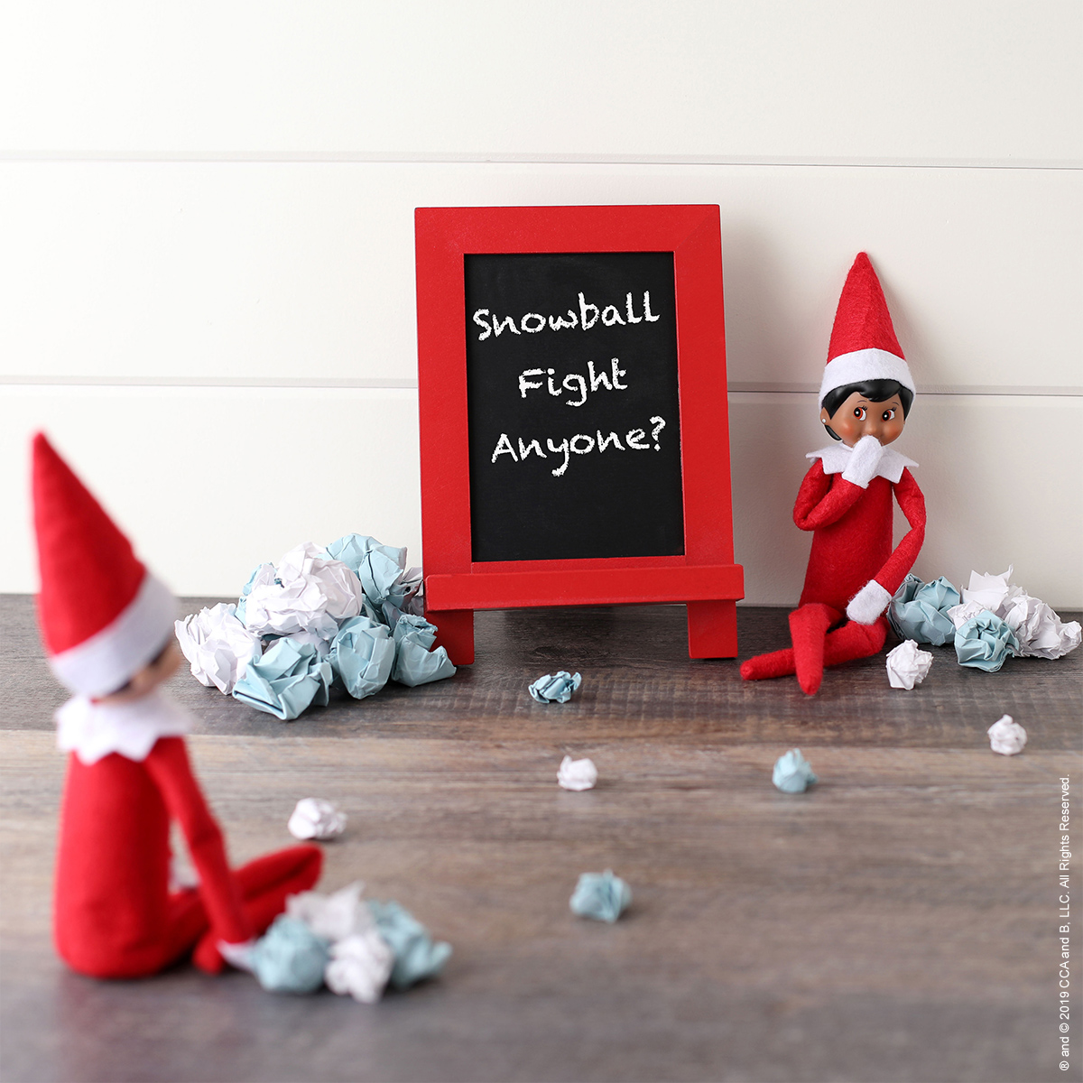 Polar Paper Snowball Fight The Elf On The Shelf