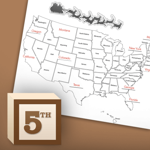 Santa + The 50 States