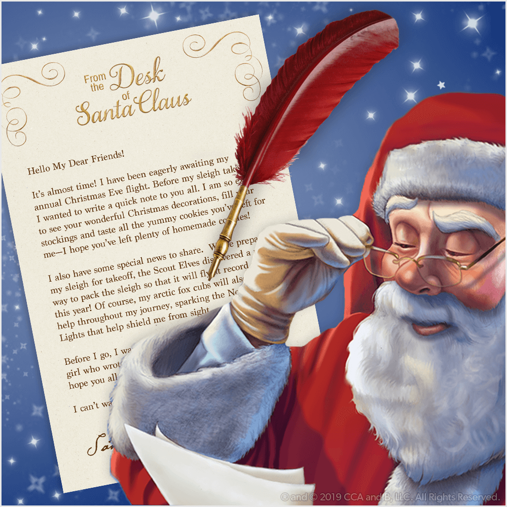 Download a Free, Printable Letter from Santa | The Elf on the Shelf