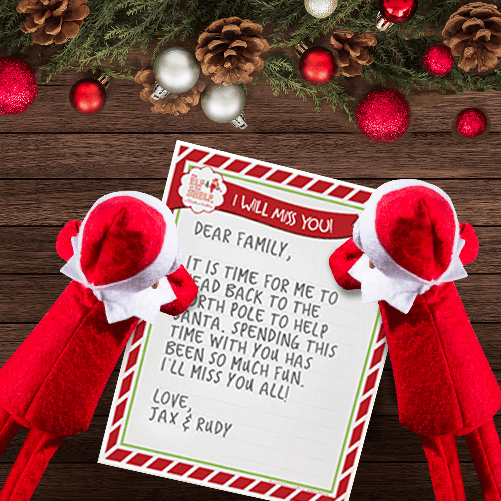 Download a Free, Printable Letter from Your Elf  The Elf on the Shelf Inside Elf Goodbye Letter Template