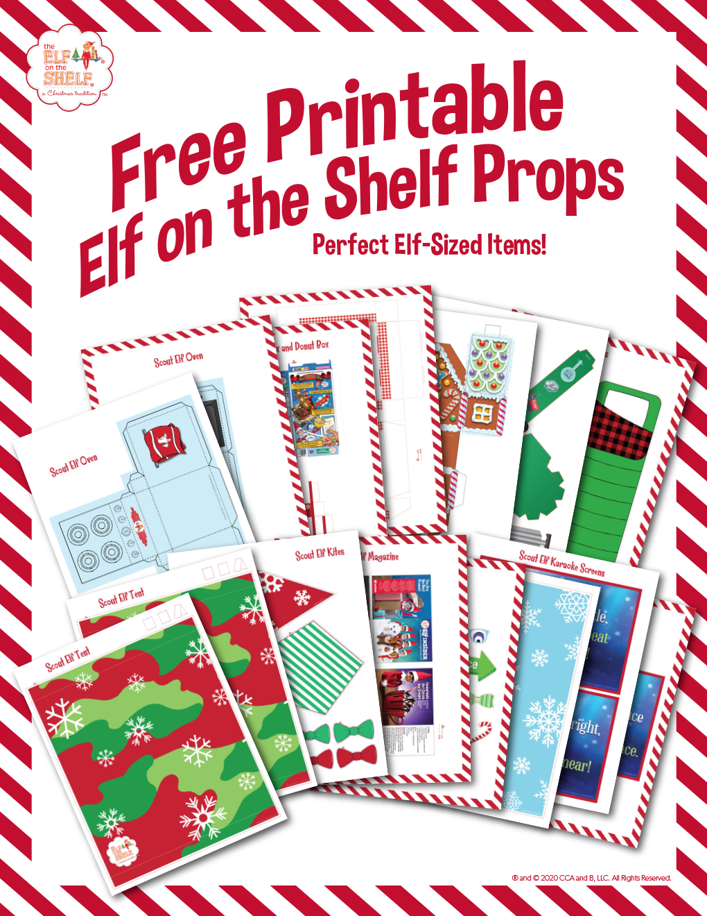 Elf Printable Props