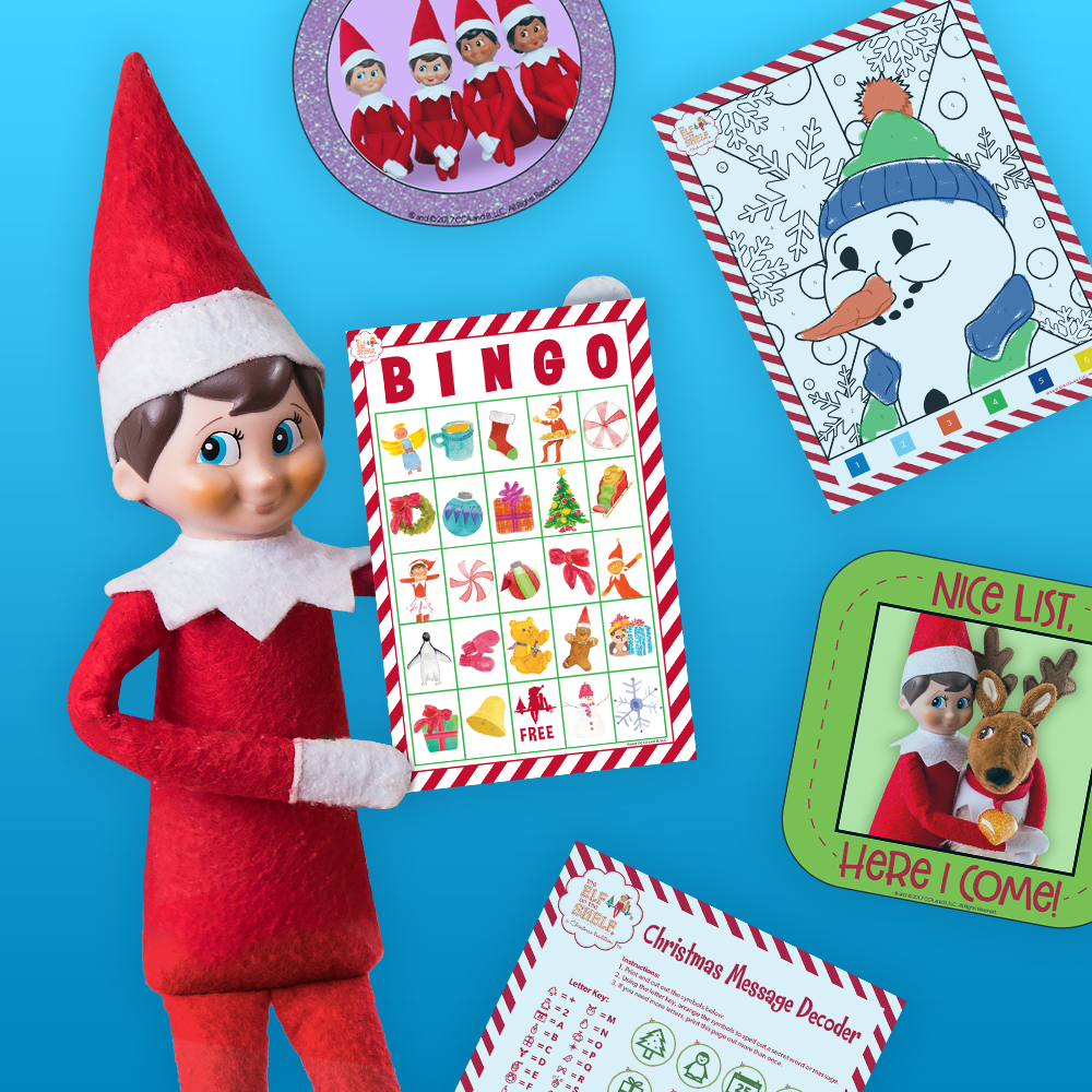 Elf Twist Game Printable Printable Elf Activity Instant 