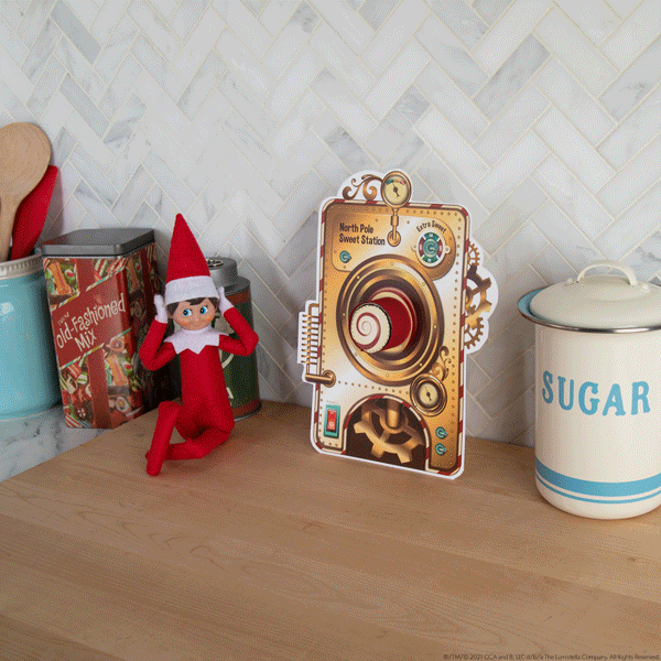 Elf with printable magic candy portal 