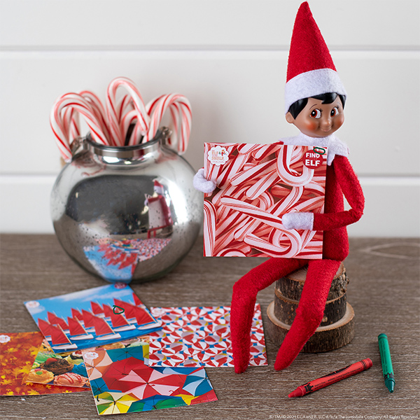 Elf with printable 'find the elf' cards