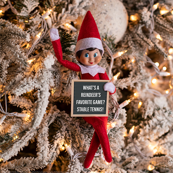 Elf with mini letter board