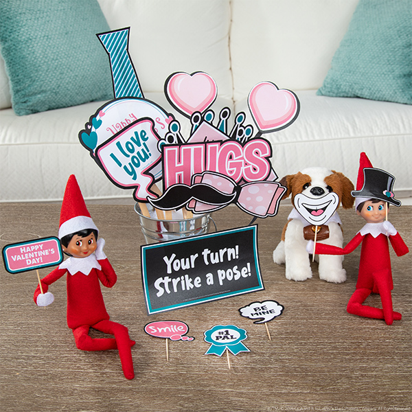 Elves with printable photo booth props