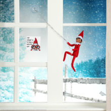 Swinging In, Hanging Out | The Elf on the Shelf