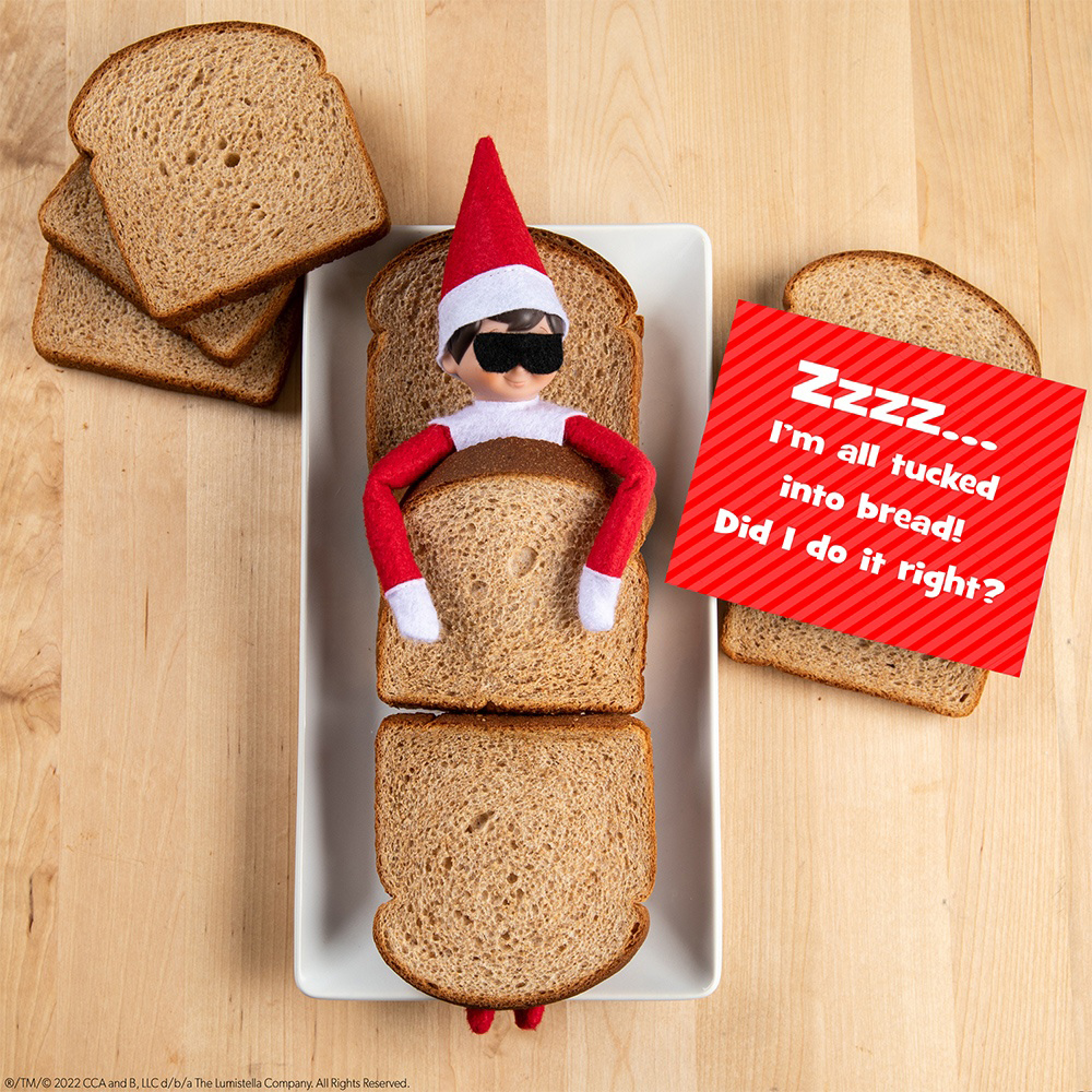 Tucked Into Bread The Elf On The Shelf