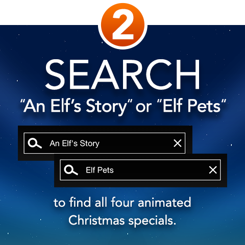 Step 2 Search for Elf Pets<sup>®</sup> on Netflix”>
</div>
<div class=