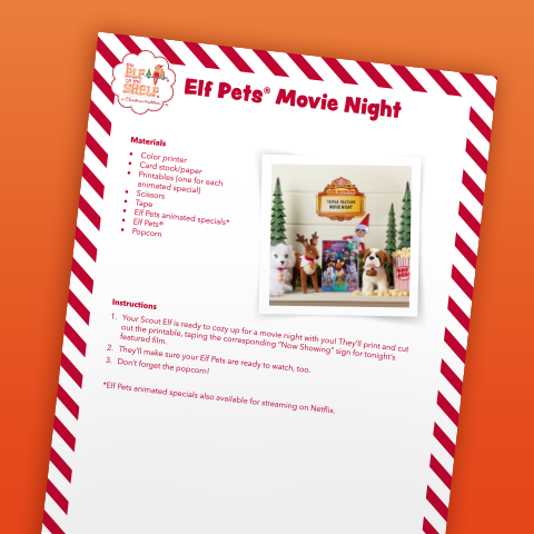 Elf Pets Movie Night PDF