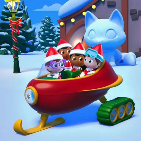 Scout Elf Squad riding in their Squad Sled