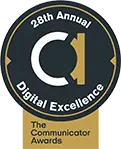 28th Communicator Awards Digital Excellence Award seal