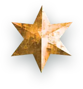 beveled gold star