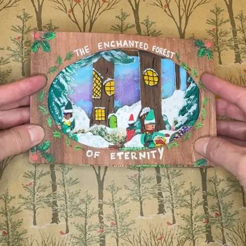 Front cover of Enchanted Forest of Eternity tunnel book