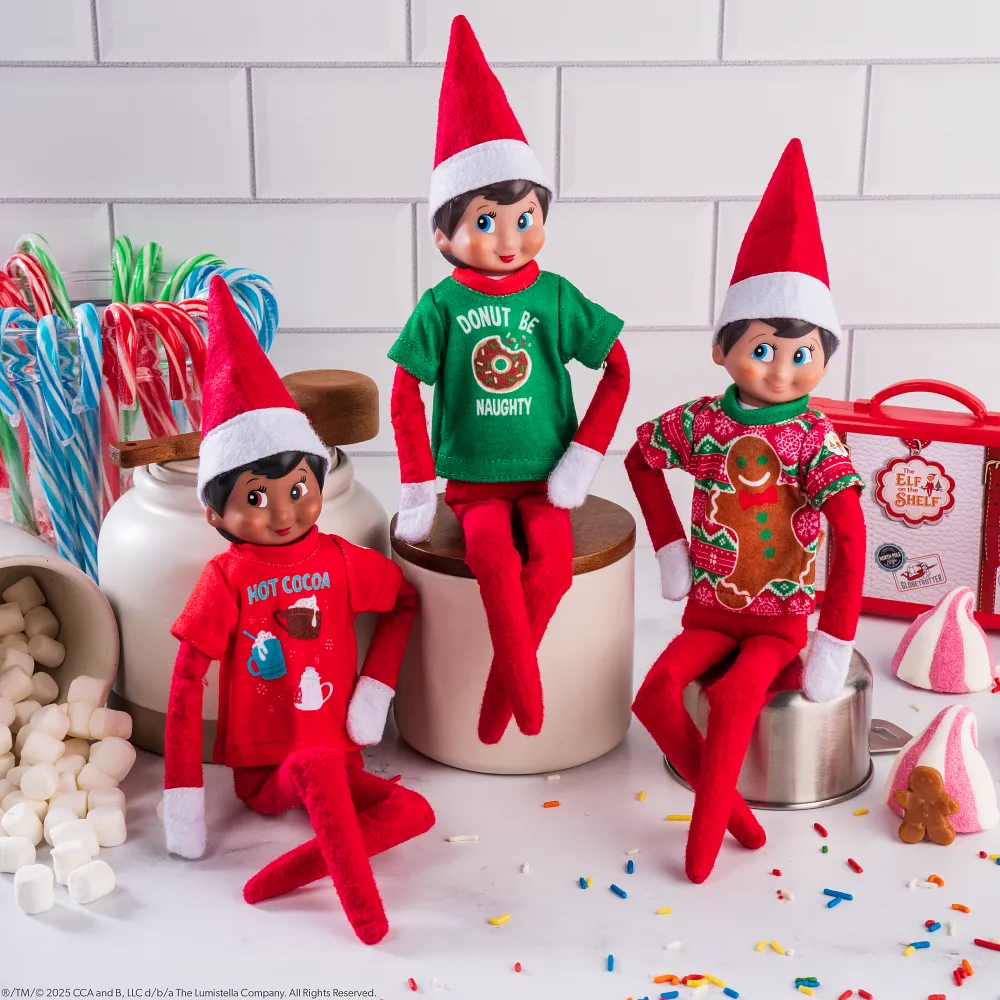 Scout Elves enjoying a festive shared adventure